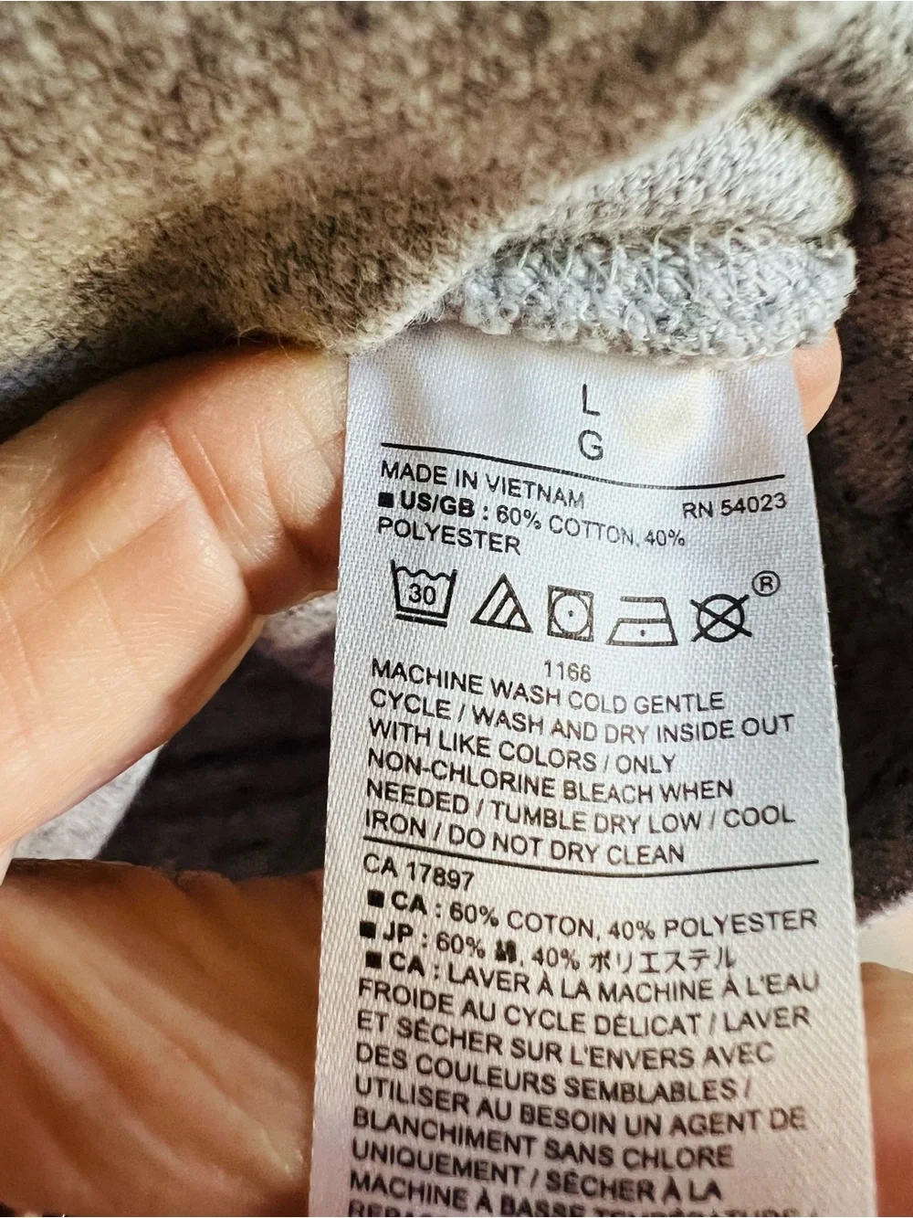 Banana Republic Gray Waffle Crewneck Sweatshirt Pullover Long Sleeve Size Large